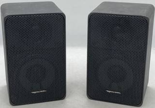 Realistic Minimus 7 Vintage Black Compact Bookshelf Speakers 40W Max