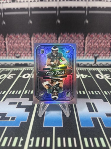 2025 Donruss Elite Jalen Hurts ELITE DECK SILVER /799 Philadelphia Eagles (412)
