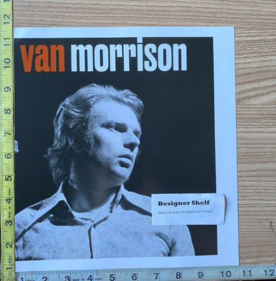 Van Morrison Profile Headshot On Stage Performance Scene Book Photograph