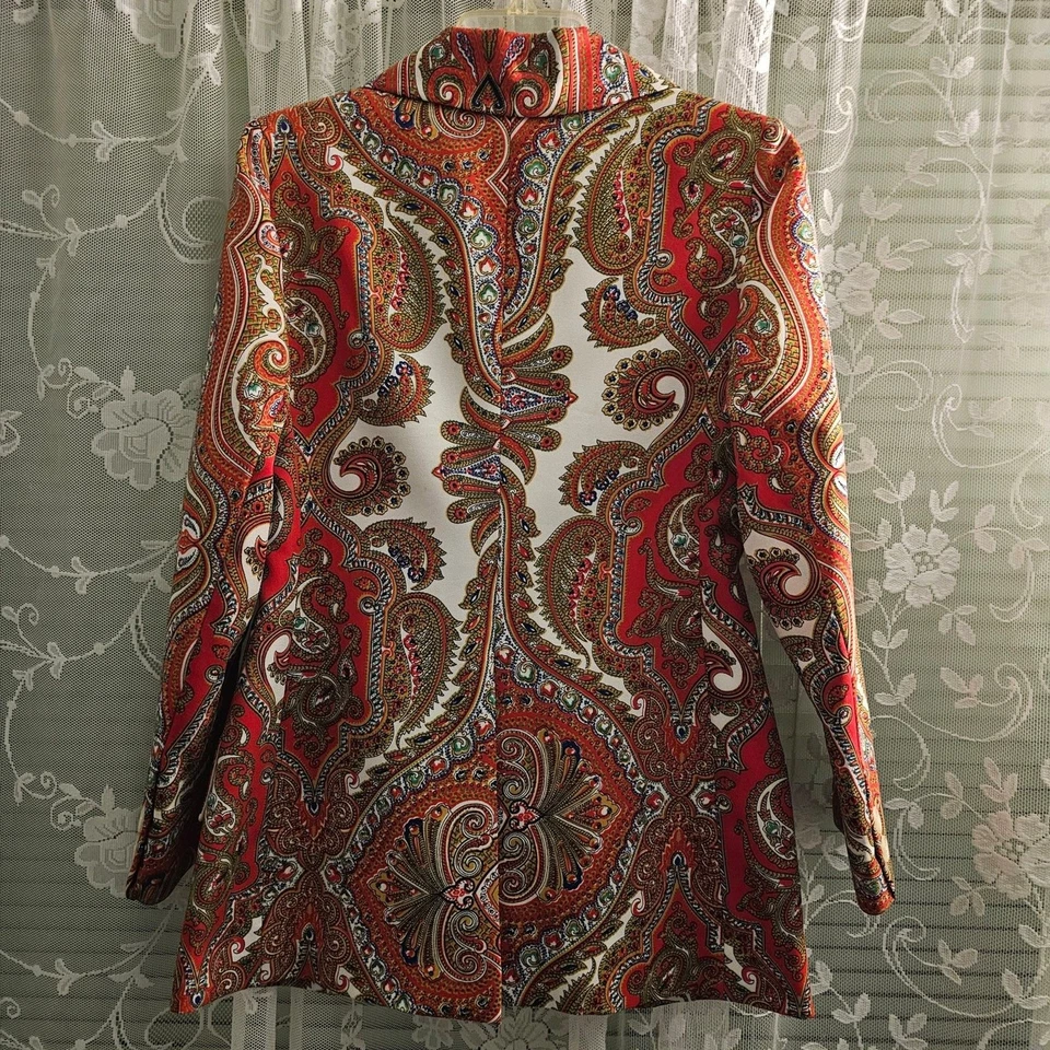 Винтажный шелковый костюм Jack Fin New York для Bullocks Wilshire Playdeck M 1960-е - Изображение 4 из 4