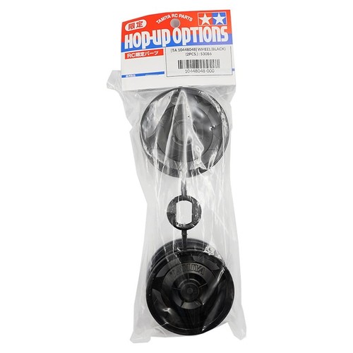 Tamiya DT-03 Racing Fighter Rear Rim 2pcs Black 1/10 RC Car Buggy #10448048 - Picture 3 of 3