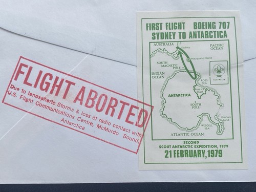 AAT 1979 FFC Sydney to Antarctica - FLIGHT ABORTED w/ Cinderella ** SCARCE ** - Picture 5 of 5