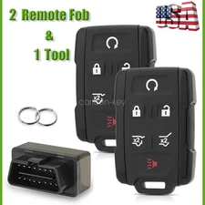 2 Smart Remote Car Key Fob 6 Button For Chevrolet Suburban Tahoe With Programmer