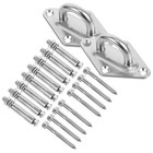  2 Sets Augplatte Schwerlast Haken Für Schaukel Deckenhaken Aus Edelstahl