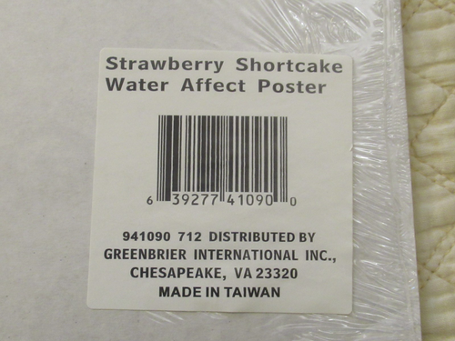 Carteles de fresa Shortcake con efecto de agua (juego de 2) - Imagen 4 de 4
