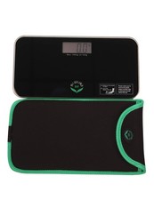 NewlineNY Black Mini Bathroom Scale  Travel Slip Case SBB-0718MBK 101BG