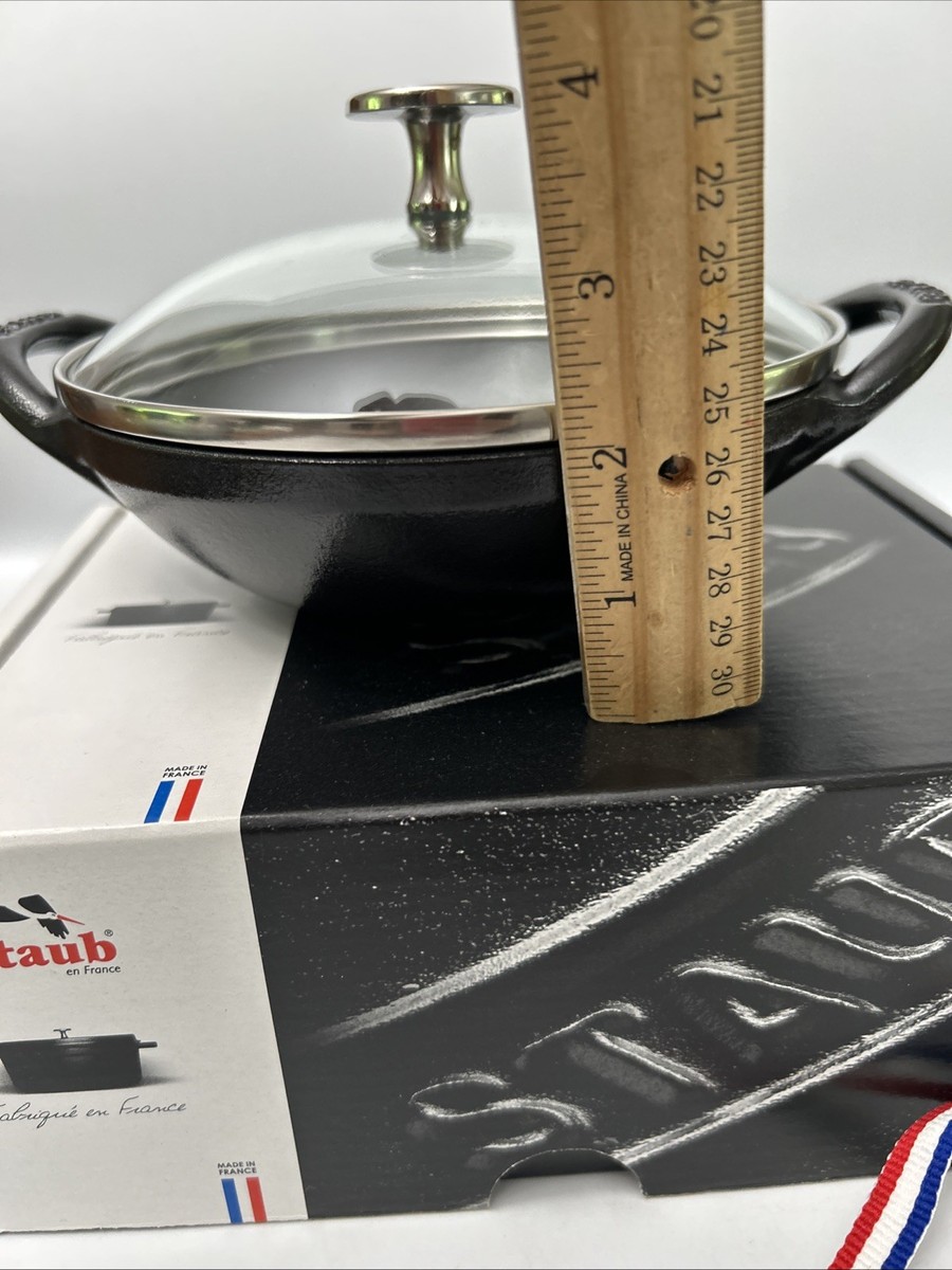 Staub Cast Iron 1/2qt Baby Wok 16cm-Black | eBay