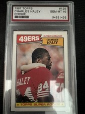 1987 Topps Charles Haley Rookie #125 San Francisco 49ers KDA Graded
