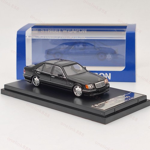 SW 1:64 Benz W140 S600 Negro Diecast Juguetes Coches Modelos Colección Limitada Regalos - Imagen 6 de 10
