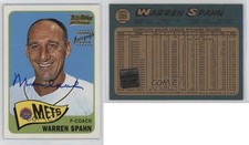 2001 Topps Team Topps Legends Auto Warren Spahn #TT13F Auto HOF