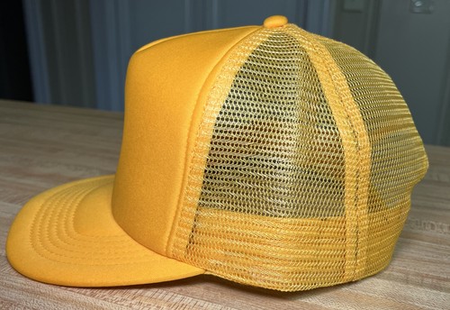 Drew House Logo Adjustable Yellow Embroidered Trucker Cap Hat One Size π - Picture 4 of 10
