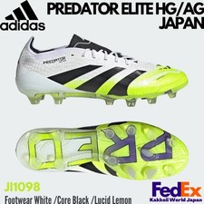 adidas Soccer Cleats PREDATOR ELITE HG/AG White/Lucid Lemon JI1098 2025 NEW 