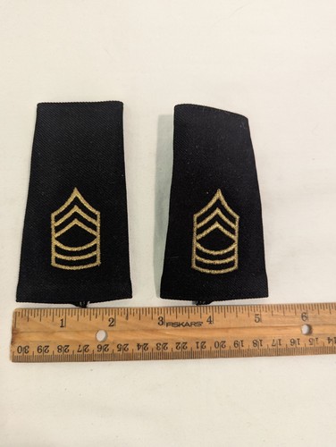 US Army E-7 Sergeant First Class Epaulets Pair Shoulder Boards - Picture 4 of 4