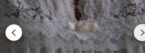 Vintage Dior Lace Trim Floral Maybe 80s Long Sleeve Flowy Night Evening Gown - Bild 16 von 16