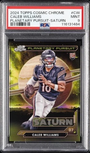 2024 TOPPS COSMIC CHROME PLANETARY PURSUIT SATURN #CW CALEB WILLIAMS PSA 9