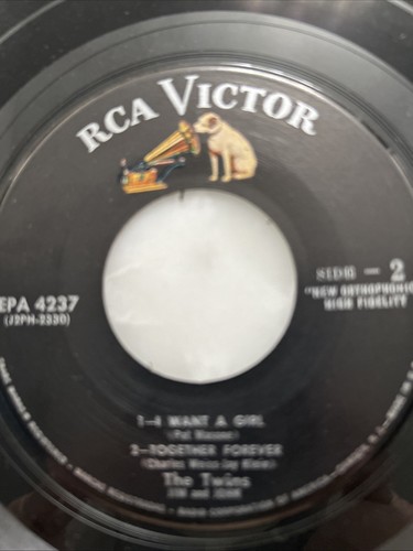The TWINS: My Dear & The Flip Skip RCA 7" 45 RPM, EP, RCA Victor EPA 4237 - 第 5/5 張圖片
