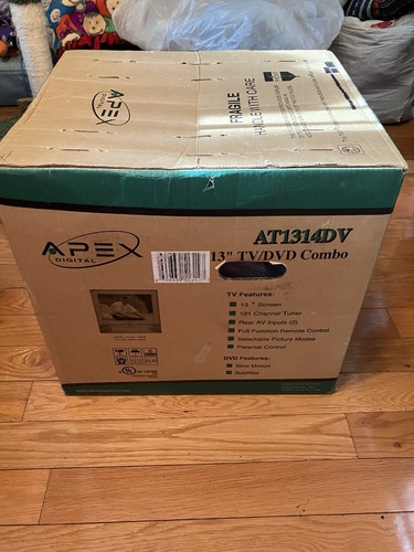 Apex AT1314 DV 13” CRT TV/DVD Combo New Old Stock - Picture 5 of 7