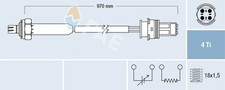 FITS BMW 3 320 I OXYGEN SENSOR 77354 FITS FOR FAE