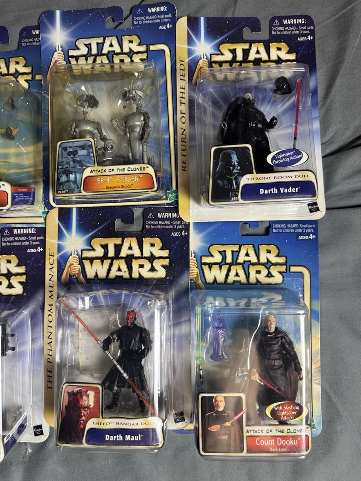 Lote de 12 figuras Hasbro Star Wars 2003 y 2002, Darth Maul Foto 4 de 4