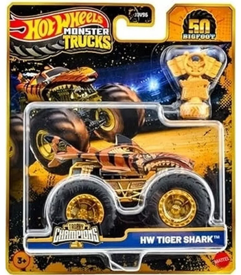 #ad 1 64 Scale Tiger Shark Hot Wheels Monster Trucks Trophy Champion Diecast Car $32.19