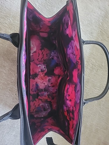 Mary Kay große schwarze Beuteltasche mit Reißverschluss 17 x 12 Zoll hoch - Bild 2 von 10