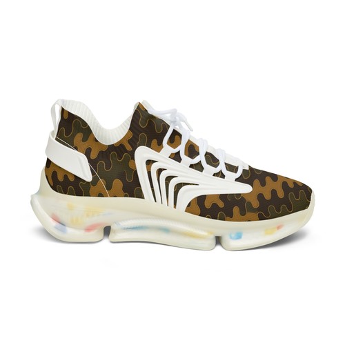 Camouflage Women's Sneakers, Military Pattern Mesh Tennis Shoes, Camo Print - Picture 9 of 20