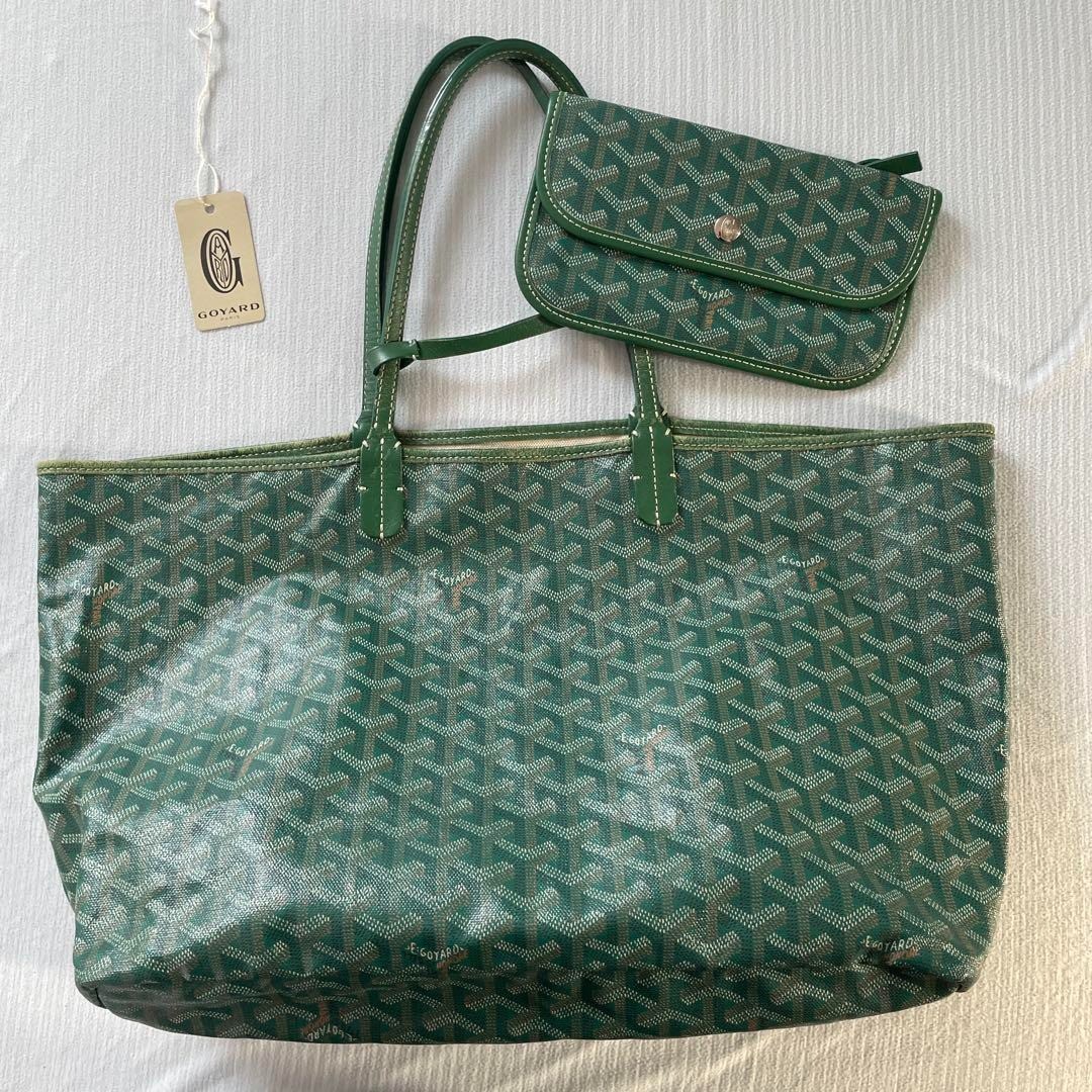GOYARD幾何学模様 緑色 ショルダーバッグ Goyard Women's Crossbody Bag with Logo Print - Green - E