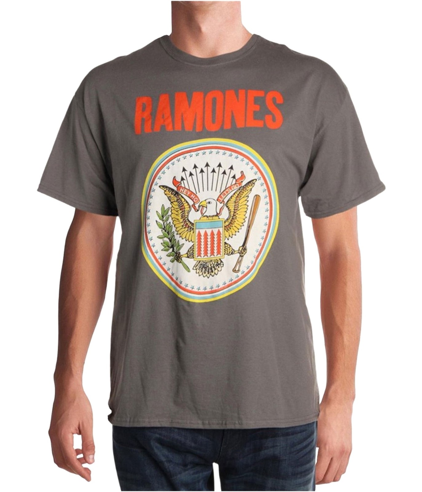 Мужская футболка с изображением группы Ramones charcole M 2890₽