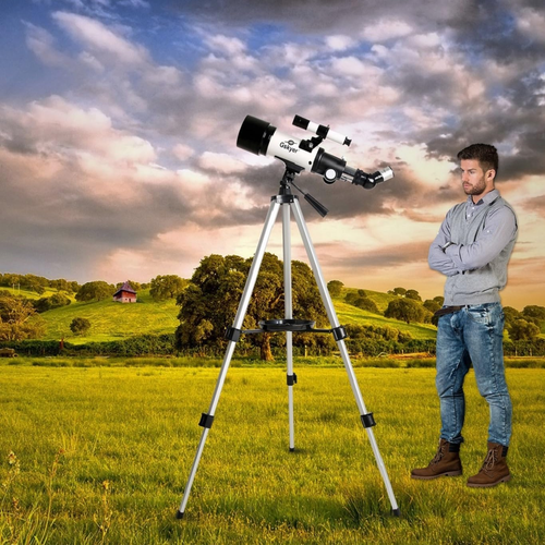 Telescope, 70Mm Aperture 400Mm AZ Mount Astronomical Refracting Telescope for Ki - Picture 7 of 12
