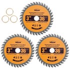 3-Inch TCT Circular Saw Blade 36T with 3/8-Inch Arbor Fast Clean Wood Plastic...