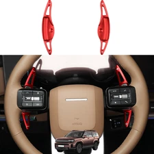 Red Steering Wheel Shift Paddle Extension Paddle For Hyundai Santa Fe MX5 2024-2025