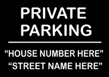 Private Parking Sign Personalised No Parking Keep Clear Metal