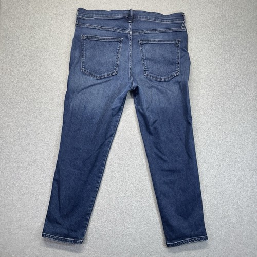 Madewell Stovepipe Mid-Rise Jeans Womens 32 Blue Medium Wash Stretch NG260 - Picture 10 of 16