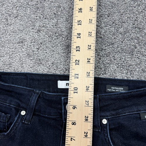 Mavi Jeans Womens 29/30 Blue Kathleen High Rise Slim Boyfriend Dark Wash Denim - Bild 4 von 8