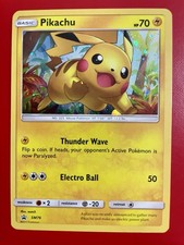 Pokémon Pikachu TCG SM76 Black Star Promo Holo Card LP Condition