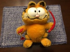 Vintage 80s Dakin GARFIELD Cupid Plush 9" Wings Arrow Valentine Retro Comics1981