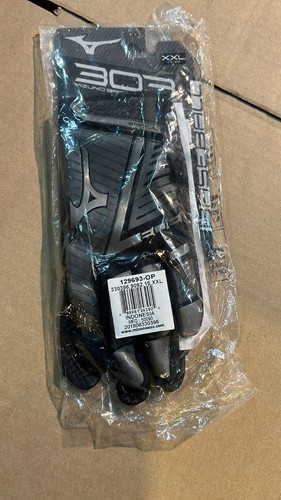 Mizuno B-303 Baseball-Schlaghandschuh für Erwachsene, Größe: XXL, Farbe schwarz/anthrazit - Bild 2 von 3