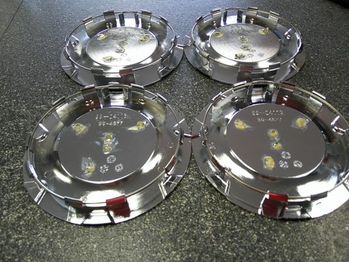 NEW 2006-2008 Cadillac XLR Vogue Chrome Center Caps 99-04113 99-4577 4608 Set/4* - Picture 9 of 9