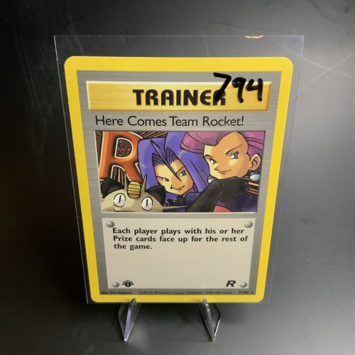 Here Comes Team Rocket! 71/82 1st Edition Non Holo Team Rocket NM Pokémon Card - Picture 18 of 18