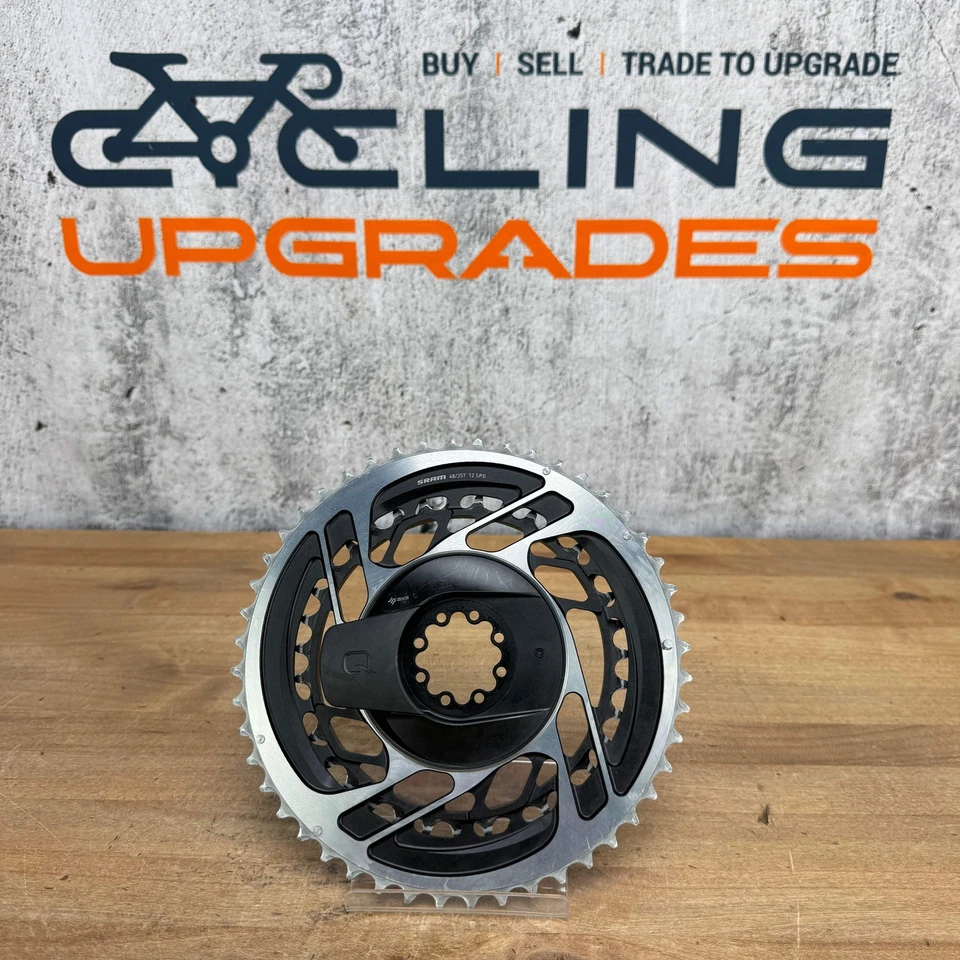 SRAM Red AXS D1 Quarq Power Meter 48/35t 12-Speed 8-Bolt DM Chainring Set 264g - Image 2 of 3