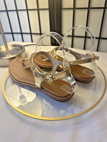 Women’s Shiny Gold Leather Sandals by Michael Kors in US Size 8M - Soooo Pretty! - Picture 3 of 12