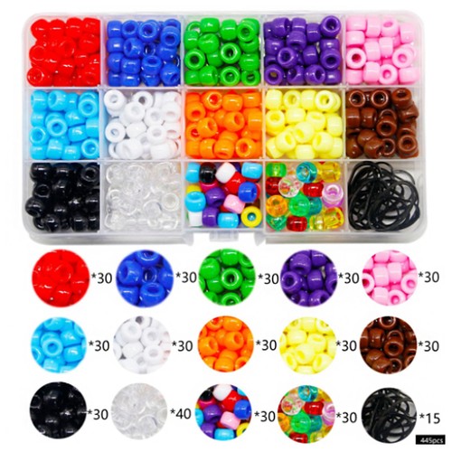 Hair Beads Bright Colors Light Weight Fashionable Trendy Hairstyle Accessories