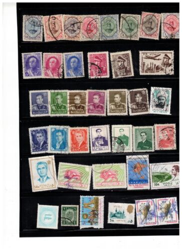 PERSIA COLLECTION OVER 40 STAMPS & REV** see scan cat ? $ 50. USED LOT 303-71b