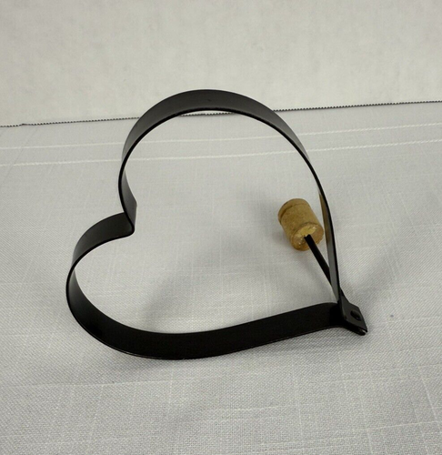 Antihaft Metall 4" Herzförmiger Spiegelei Ring Pfannkuchen Form Ring mit Griff - Bild 3 von 6