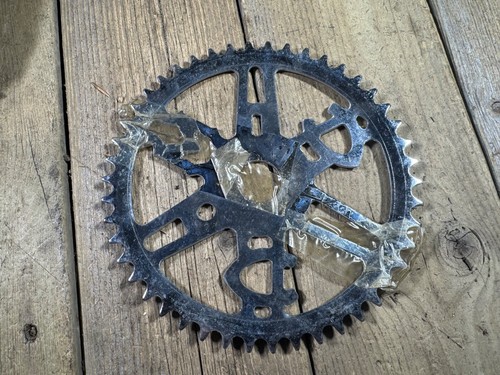 Antiguo plato de bicicleta vintage CCM 46T juego de bielas de una pieza Canadá Nuevo de Lote Antiguo - Imagen 9 de 14