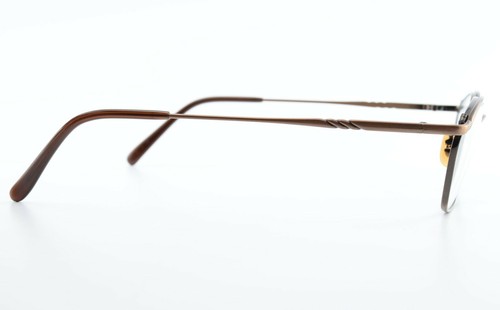 OLIVER PEOPLES L.A. Brille OP 66 MC Oval Eye Frame Copper Fancy + PRADA Case - Picture 10 of 12