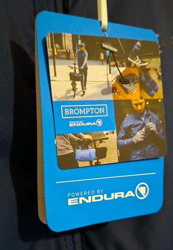 Men's New BROMPTON x ENDURA "New York" Reversible Soft Shell Gilet. XL. Blue - Picture 11 of 12