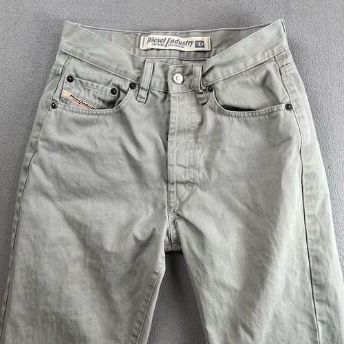 Diesel Jeans Mens 28x29 Gray Cheyenne Relaxed Tapered Button Casual Streetwear - Picture 5 of 15