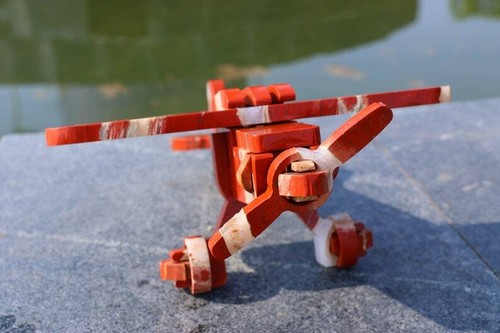 8 Zoll natürlicher roter Jaspis geschnitzt Segelflugzeug Reiki Kristall Geschenk Wohnkultur Heilung 1 Stck. - Bild 7 von 10