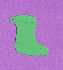 CHRISTMAS STOCKING die cuts scrapbook cards